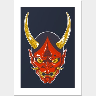 Oni Mask Posters and Art